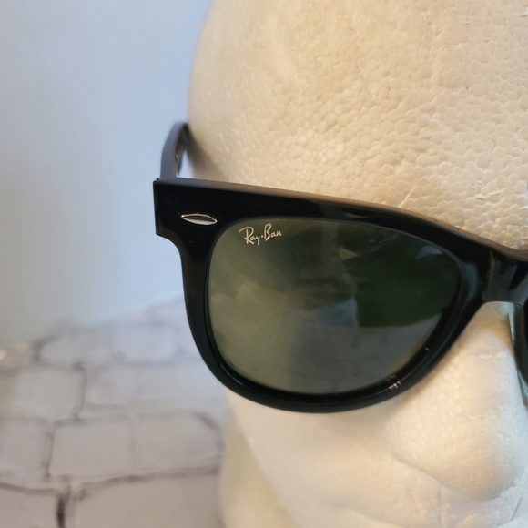 RAY-BAN WAY FARER BLACK SUNGLASSES MADE IN ITALY RB2140 9O1 54018 3N - Picture 9 of 13
